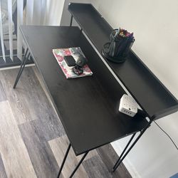 Retro Desk With riser Espresso 