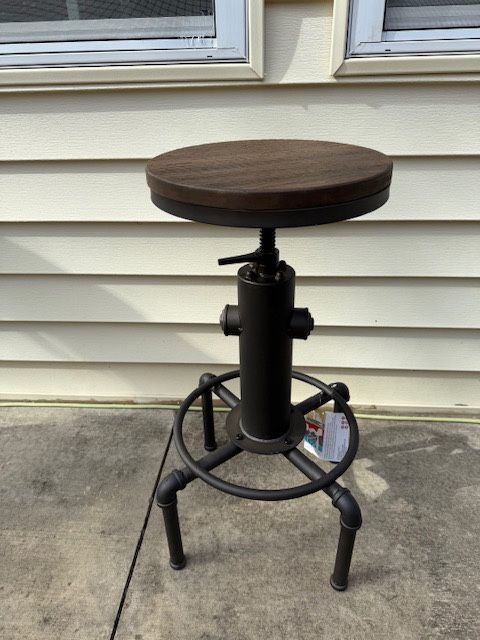 New, Firm, Lumisource Hydra Barstool, Black/Brown