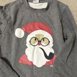 Gray Santa Sweatshirt Men