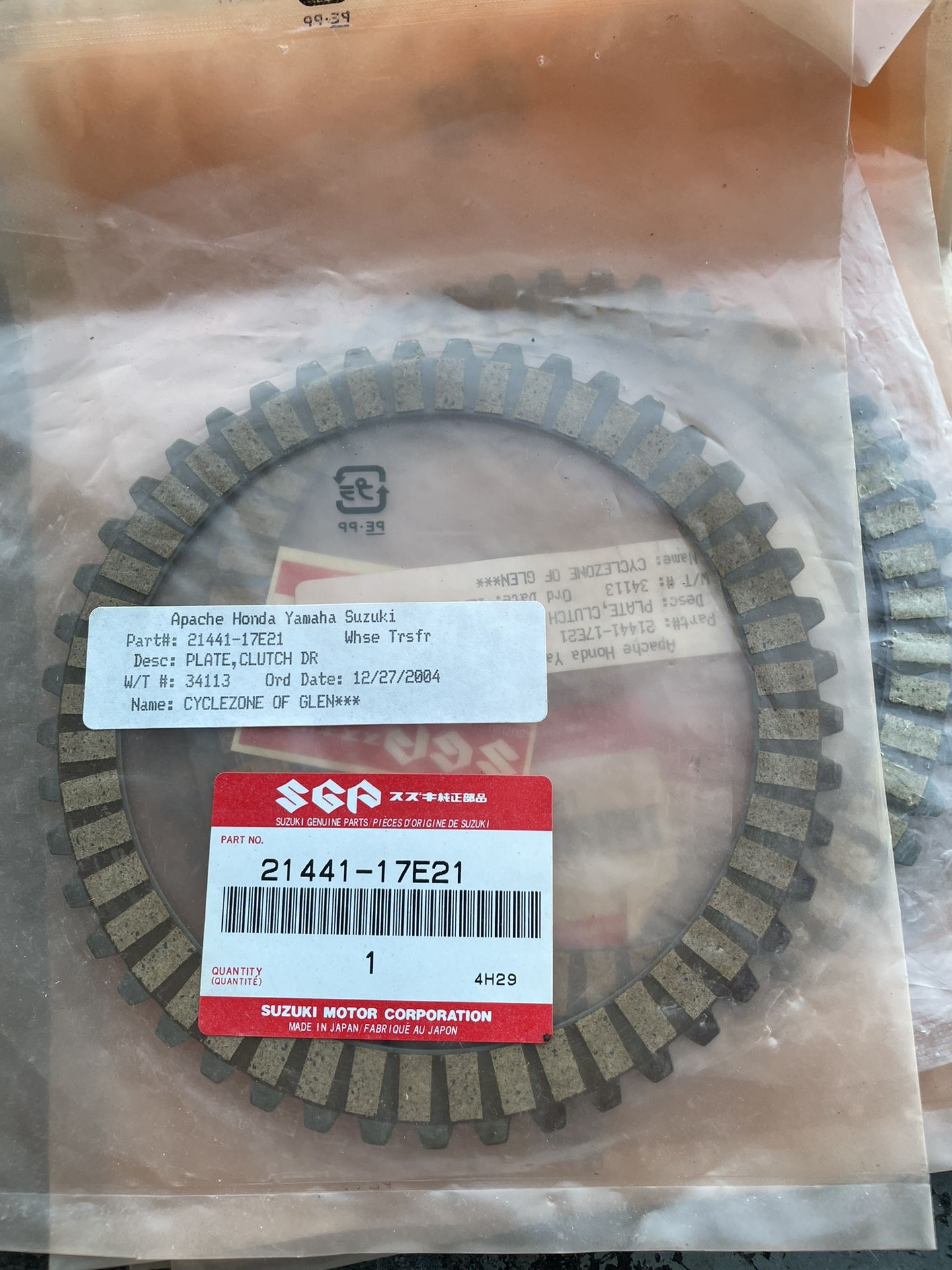Clutch Disc And Steel Motorcycle