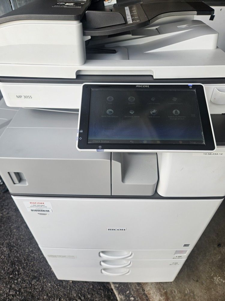Ricoh Mp 3055 Copier \Scanner \Printer