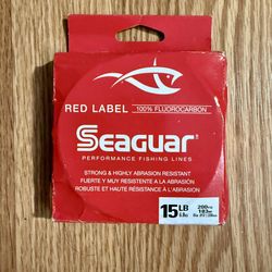 Seaguar Red Label Fluorocarbon Fishing Line 15 Pounds 200 Yards