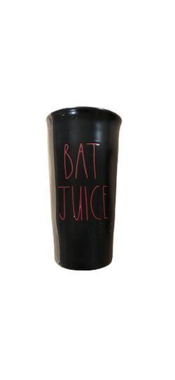 NEW Rae Dunn "Bat Juice" Black Travel Mug