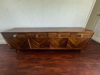 Mid-Century Modern Walnut Solid Wood Sideboard