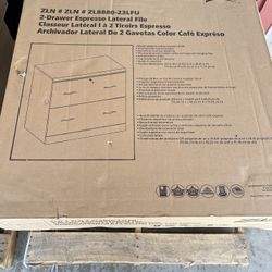 Zline Designs 2 Drawer Espresso Lateral File Cabinet