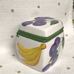 Sorbet Ceramic Food Storage Jar With Fruits Design 