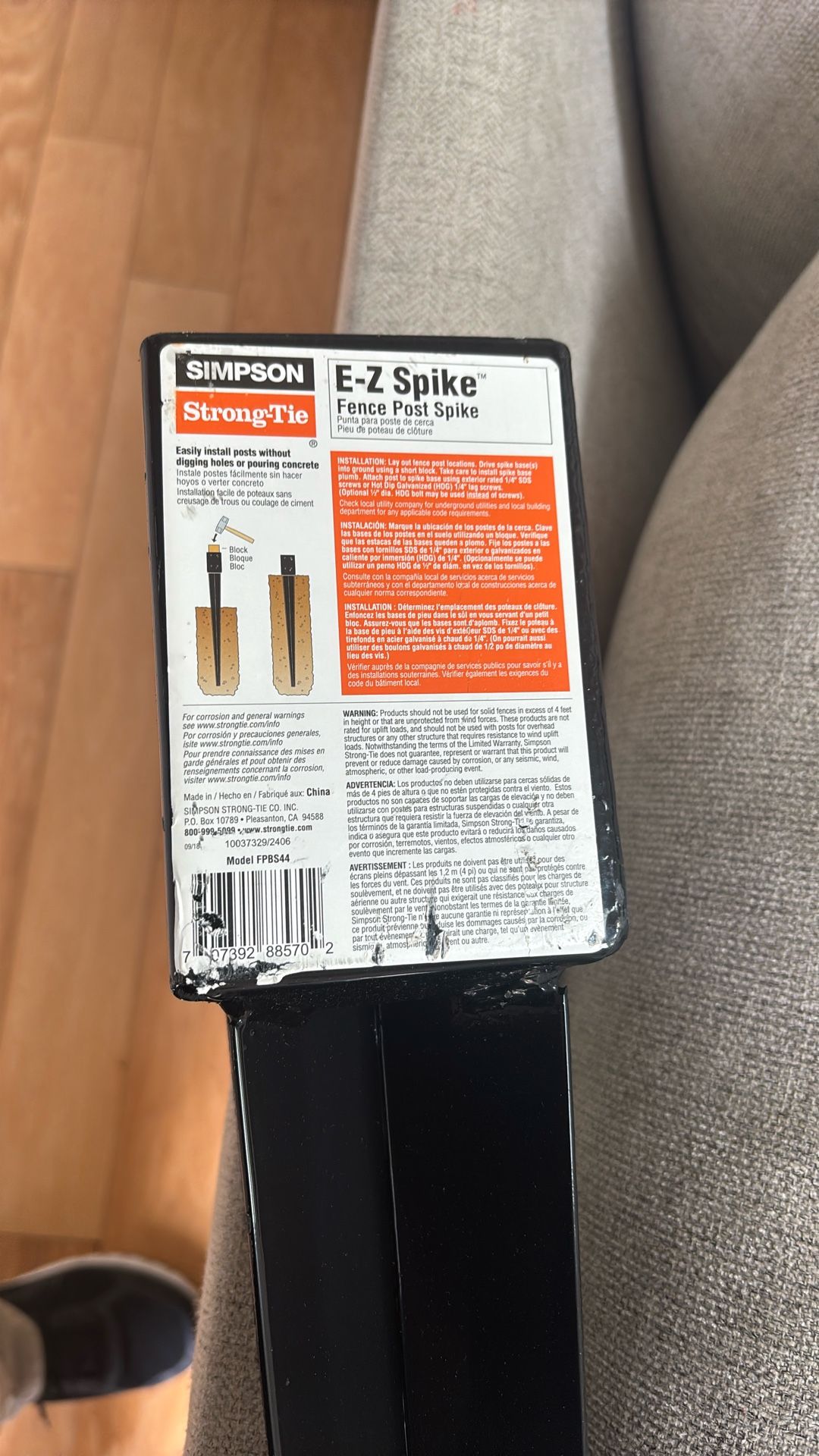 EZ Spikes 4 x 4 post holders