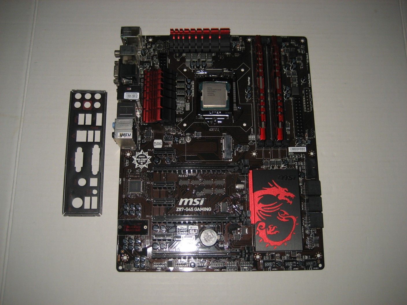 MSI Z87 G45 Gaming Motherboard + i54670k CPU + 16GB Memory + GTX 760