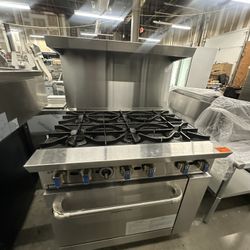 6 BURNERS COMMERCIAL GAS STOVE