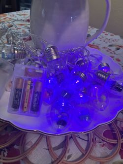 Halloween lights 20 LED clear snow globe