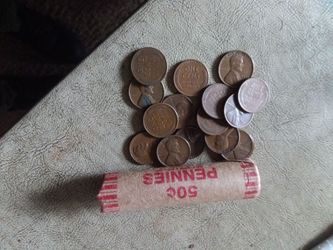 50 wheat pennies