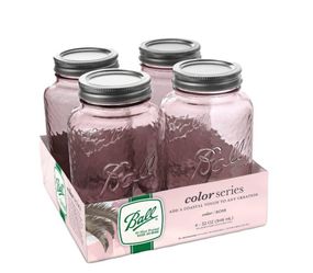 Ball Color Series Rose Mason Jars - 4 Count
