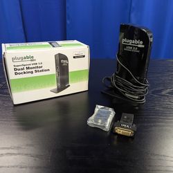 Plugable UD-3900H Dual Monitor USB Dock + Adapters/Box - $10 (Anaheim)