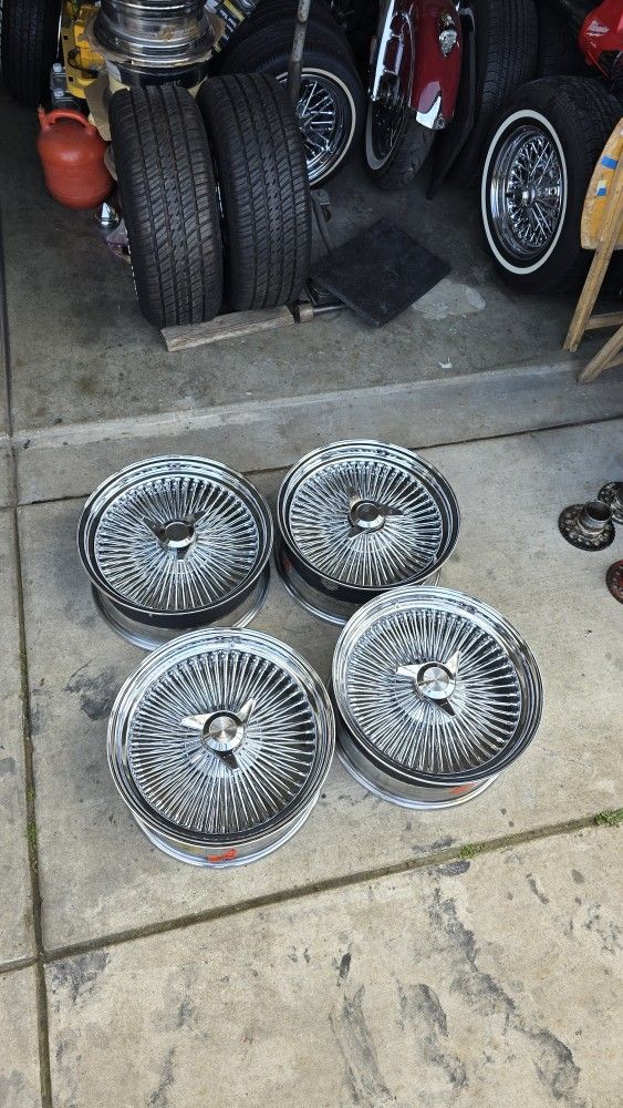 Lowrider Wire Spoke Wheels 18 Inch No Whitewall Tires $trade Daytons ...