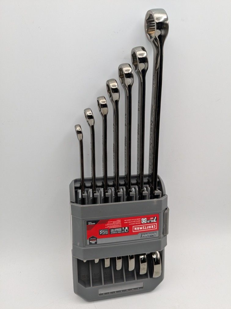CRAFTSMAN 7-Piece Wrench Set 12-Point Standard SAE CMMT87016