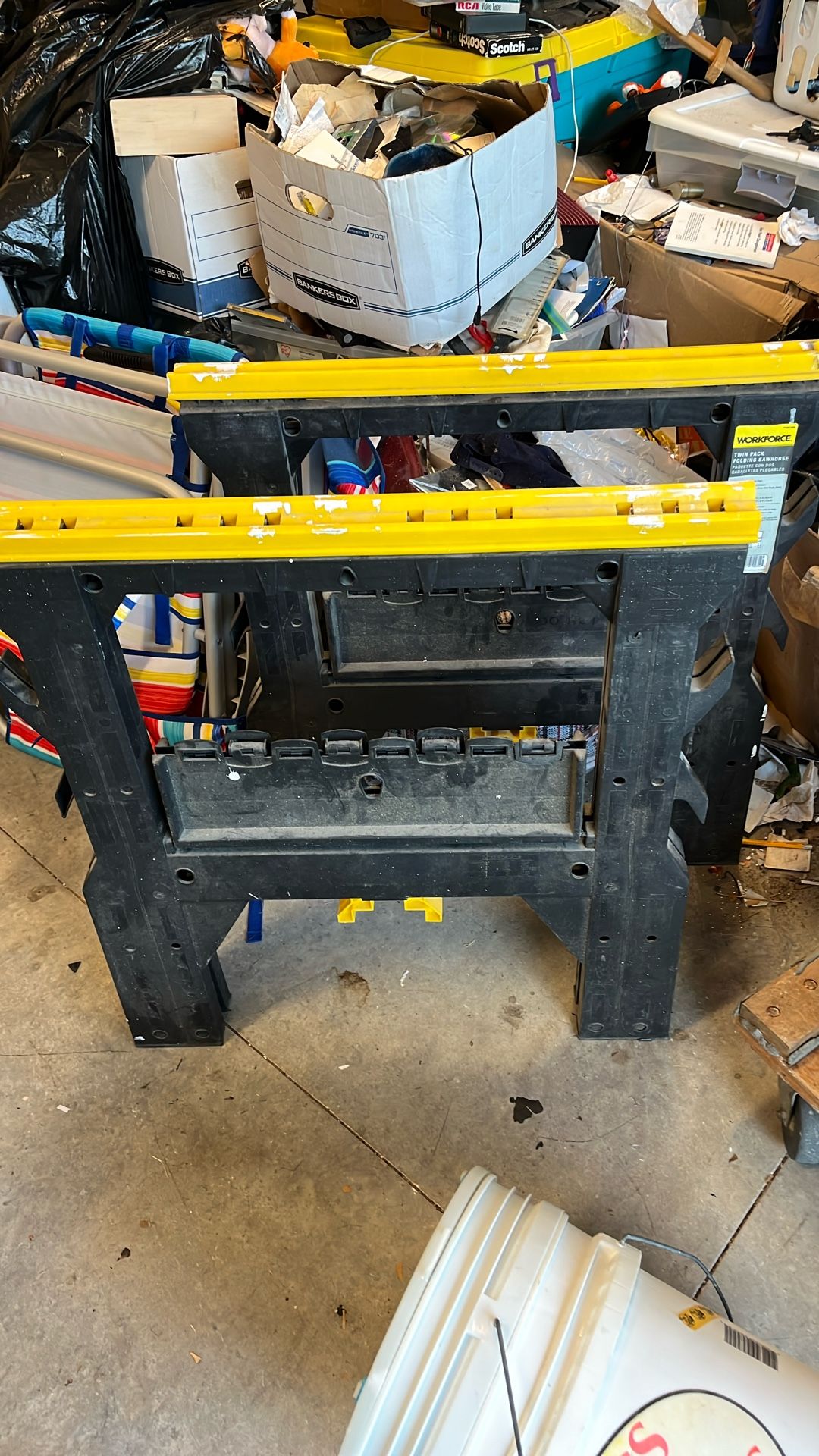 Twin Pack Folding Sawhorse