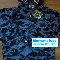 🔥 BAPE Camo Hoodies – Brand New! 🔥 Exclusive BAPE-style camo hoodies, high quality and super comfortable.