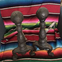Cast iron Andirons