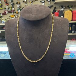 14KT Solid Rope Chain 33193-1