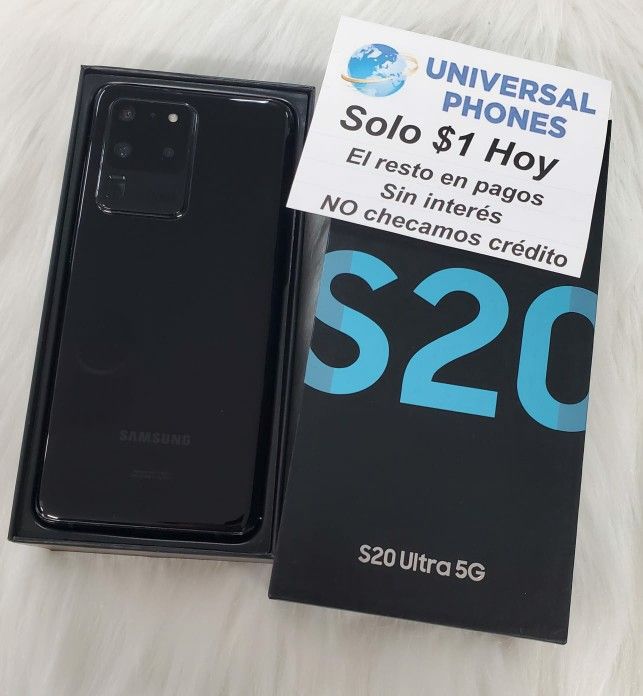NEW INBOX SAMSUNG GALAXY S20 ULTRA 5G 128GB UNLOCKED. DRONE...