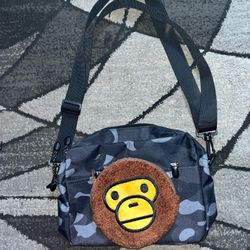 Bape Kids A Bathing Ape Baby Milo Shoulder Bag With Milo Pouch
