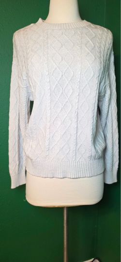 Art Class Girls Cream Off White Cable Knit Sweater Size L 10/12
