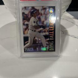 1994 Donruss Long Ball Leaders #7 Mike Piazza PSA 10 GEM MINT – Dodgers Numbered 7/10
