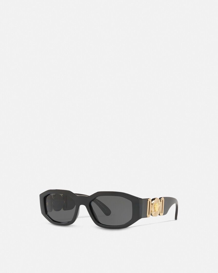Versace Sunglasses in black and gold-Medusa logo