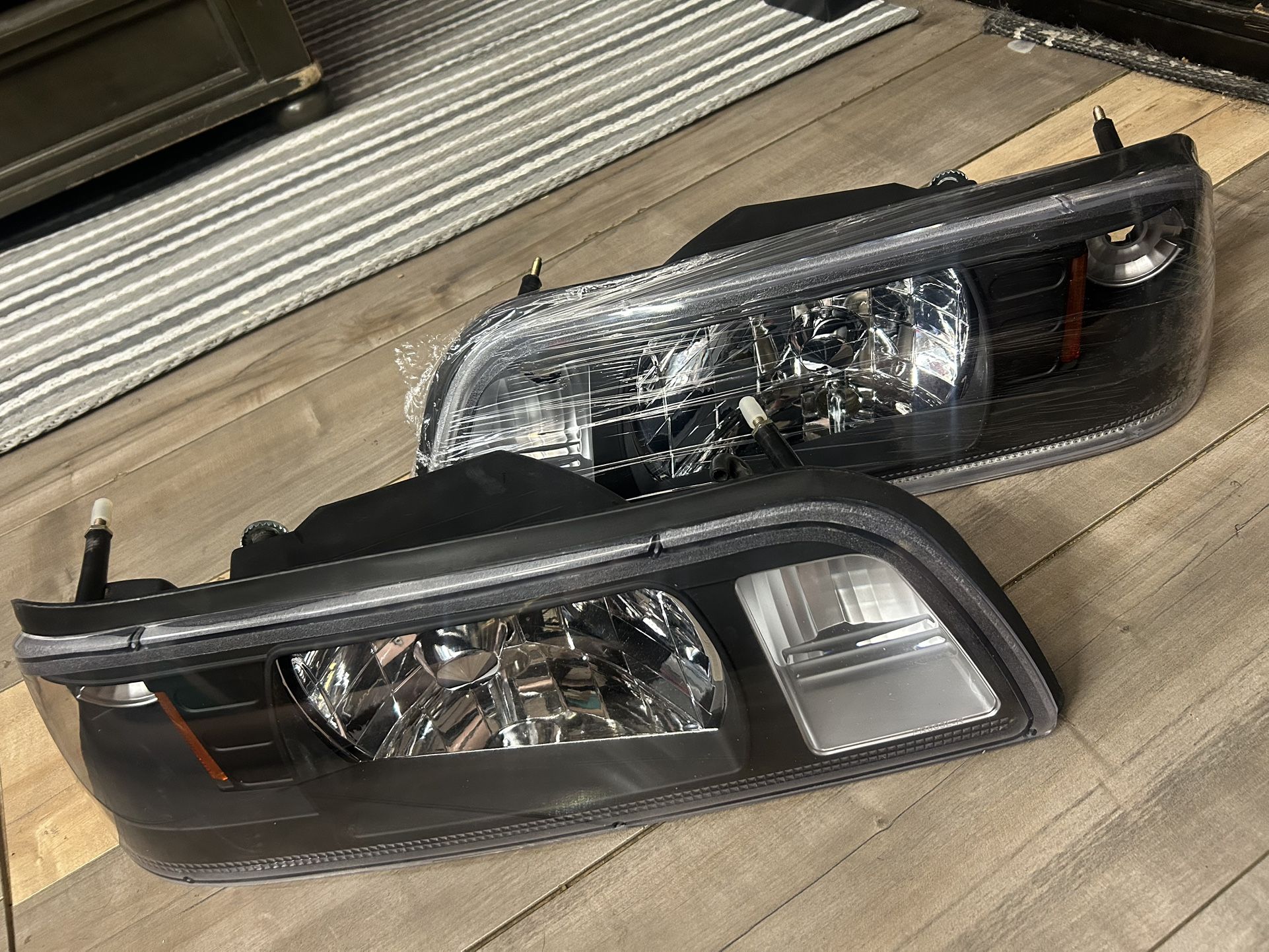 Mustang GT Foxbody ONE Piece Front Headlights