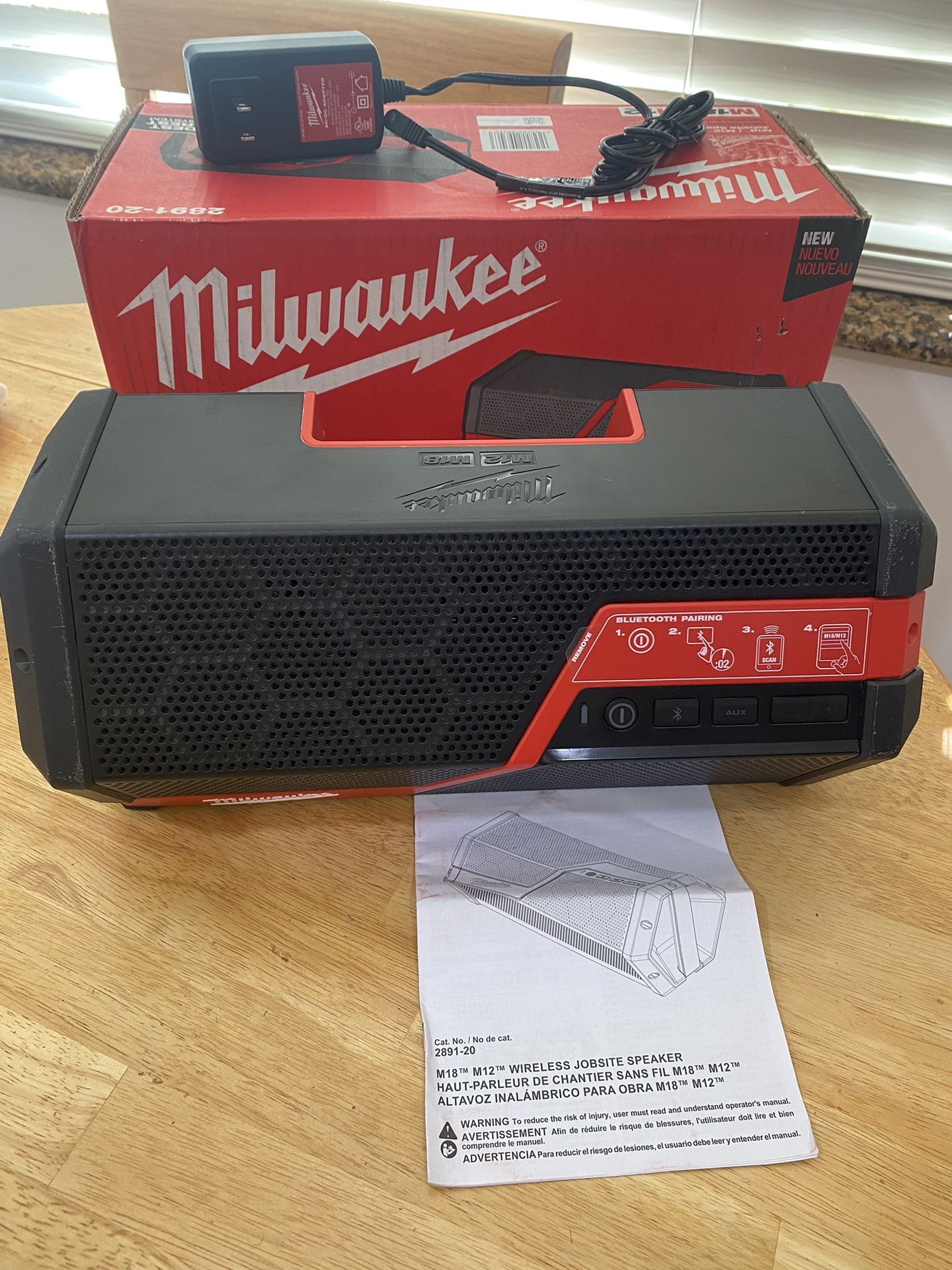Milwaukee M18/M12 Wireless Jobsite Speaker. Tool Only 