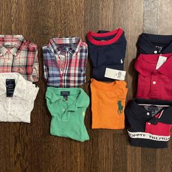 Boys 3T  Polo Short/Long Sleeve Bundle $90