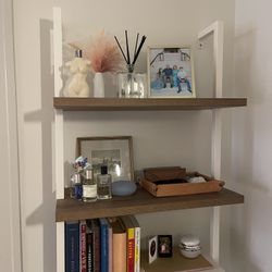 Nathan James 5-shelf Bookshelf In Oak And White