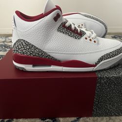 Jordan 3 retro “cardinal red”