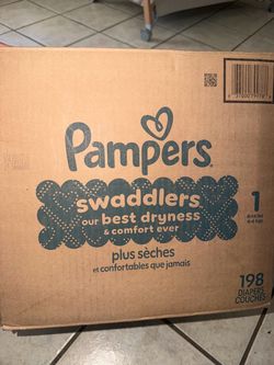 Pampers Swaddlers Size 1 Diapers 198 Count