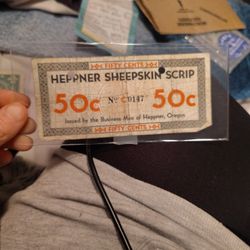 Heppner Sheepskin Scrip
