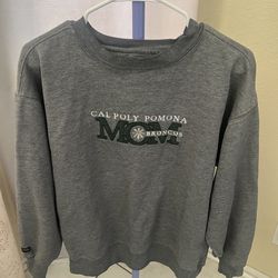 Jansport Cal Poly Pomona Broncos Women's Mom Gray Sweatshirt Size L