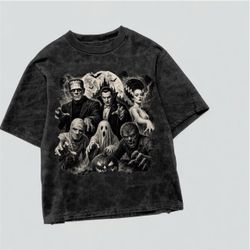 Classic Monsters Halloween Graphic T-Shirt