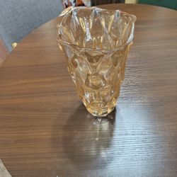 Amber Glass Vase