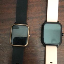 Two Fully Functional Unisex Smartwatches