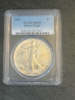 1991 American Silver Eagle PCGS MS69