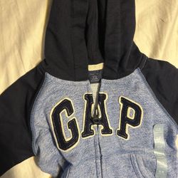 Boys Baby GAP Hooded Zip Up Sweatshirt 