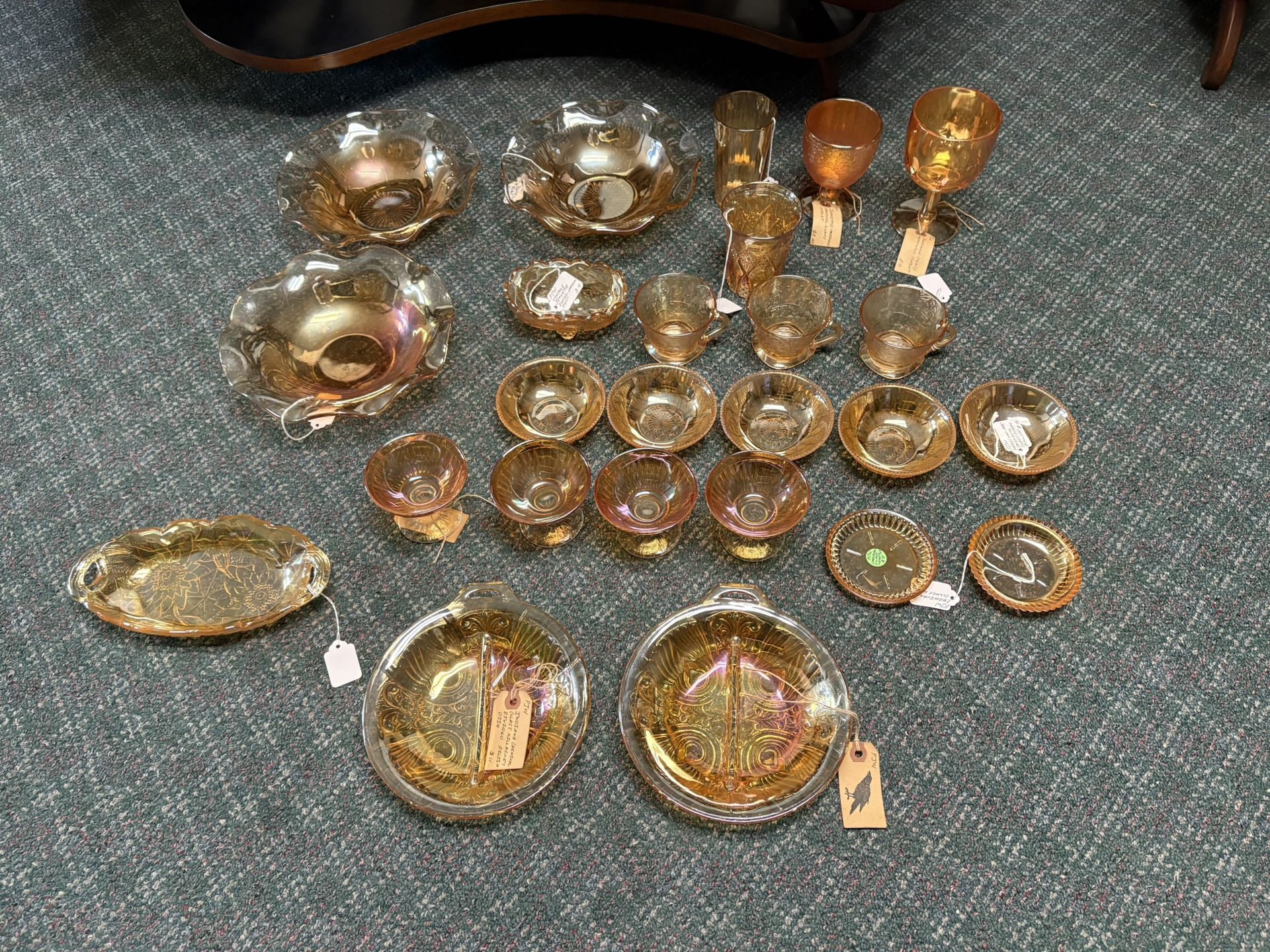Marigold Carnival Glass Lot