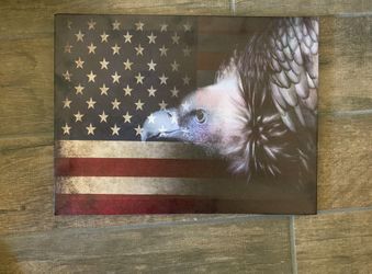 American Flag Canvas Wall Art