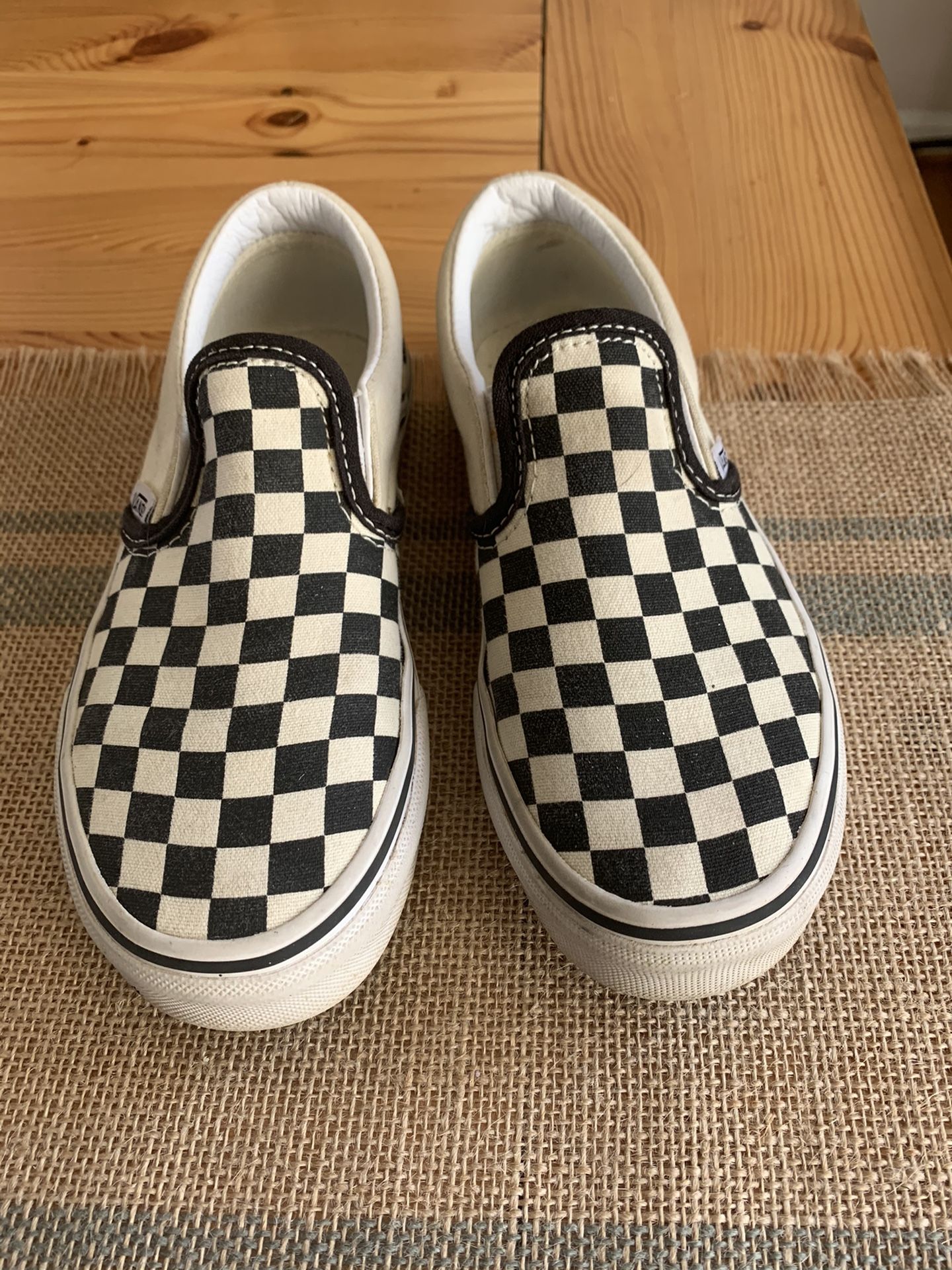 Kids Vans checkered shoes size 1.5