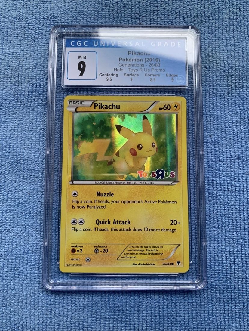 Pikachu - 26/83 - CGC 9 - Toys R Us Promo - Generations - Pokemon