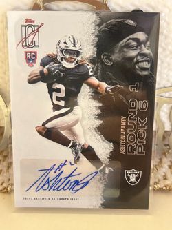 2025 Topps Signature Class Ashton Jeanty Raiders RC Auto