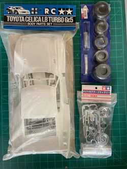 Tamiya 1/12 R/C Toyota Celica LB Turbo GR. 5 body kit. New