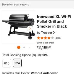 Treager Ironwood XL Wood Pellet WiFi Grill