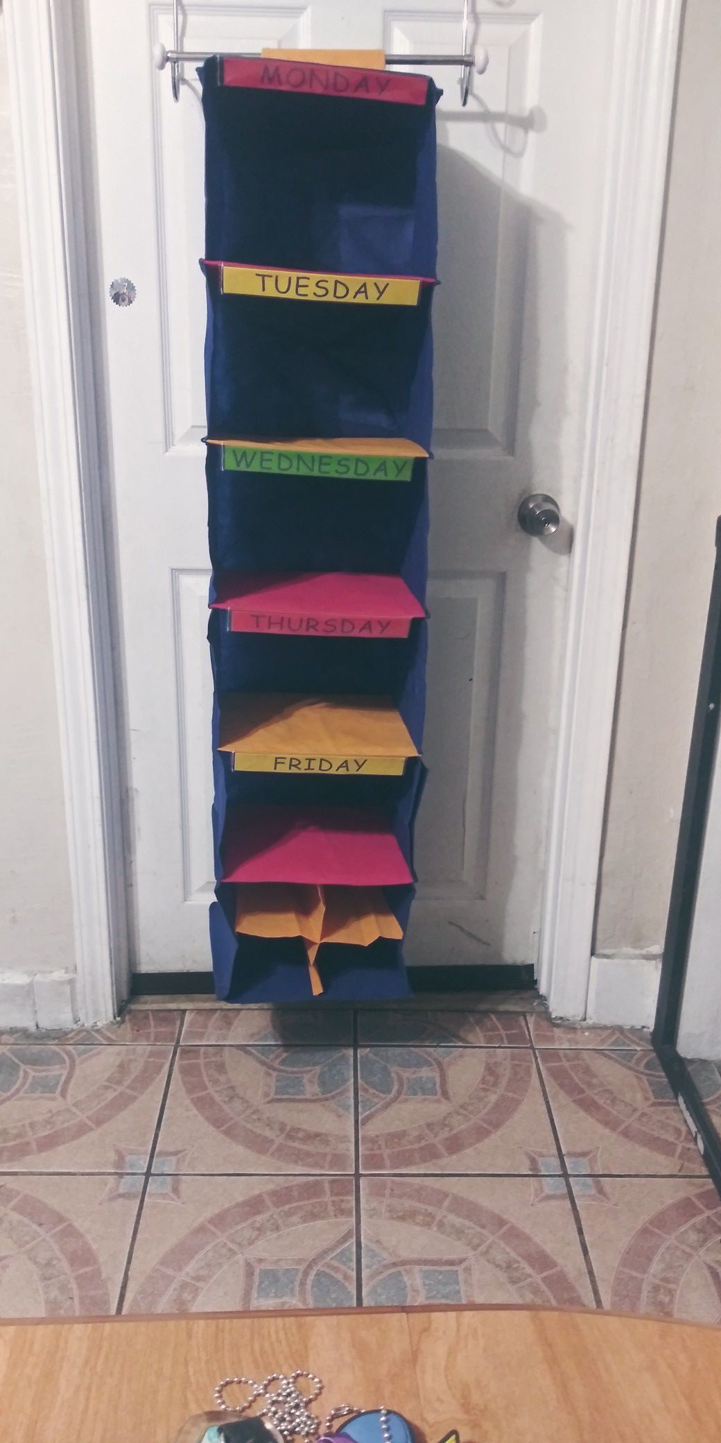 Clothes organizer for kids