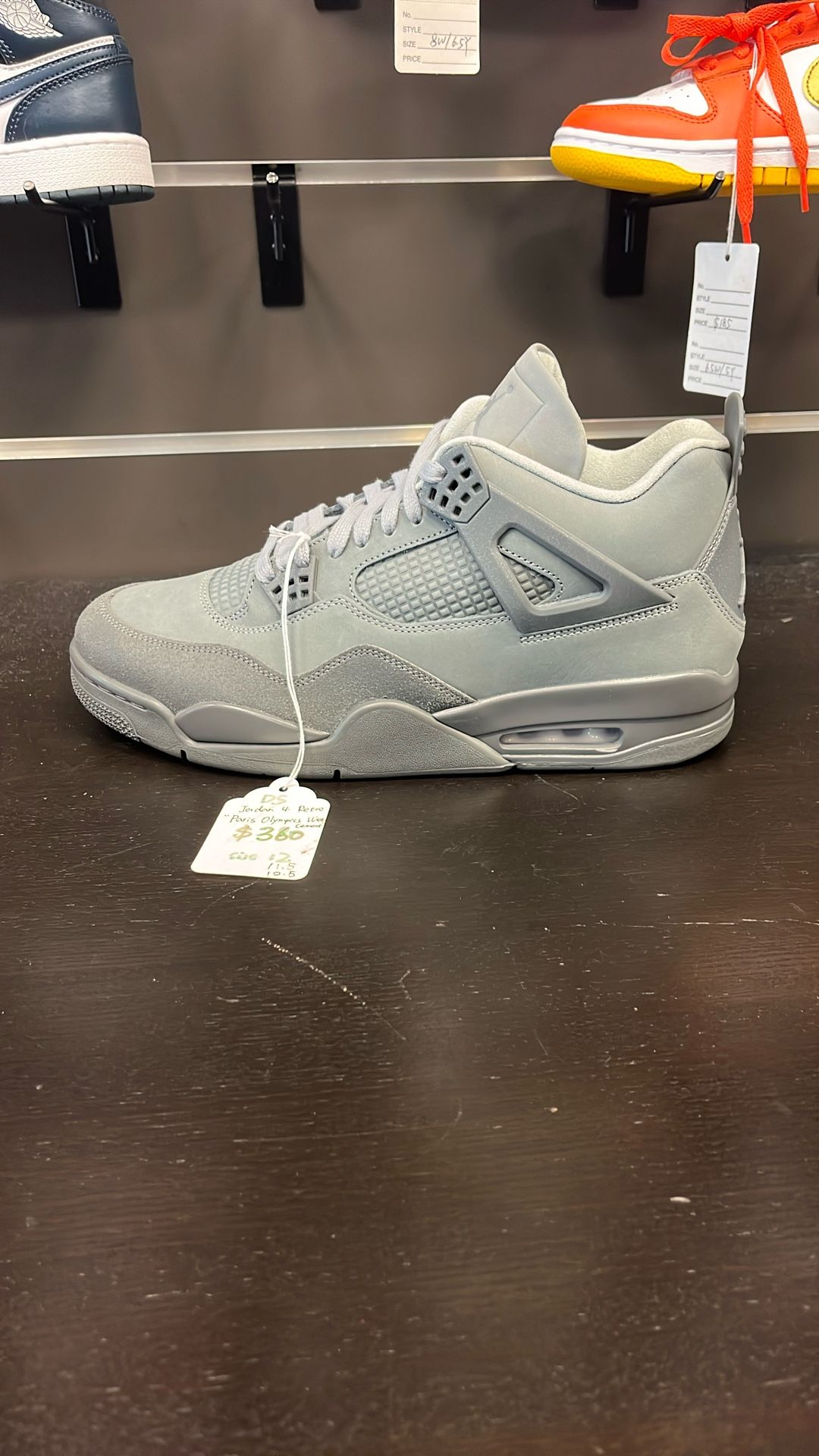 Jordan 4 Retro Paris Olympic Wet Cement